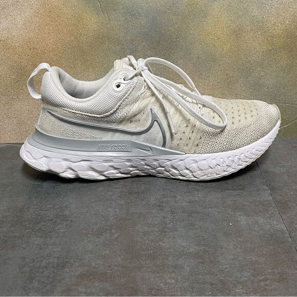 Nike React Infinity Run Flyknit 2 CT2423-102 Women's White Sneakers Size 7.5 - Picture 9 of 16
